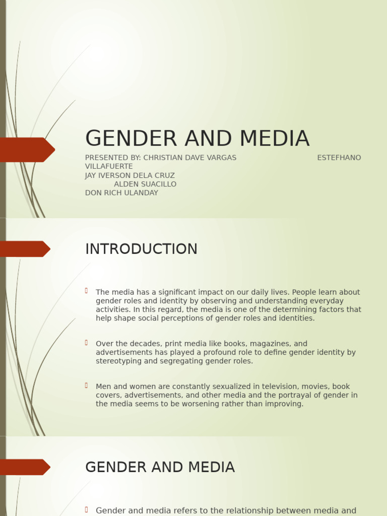 Gender Stereotypes in Media | PDF | Gender | Gender Studies