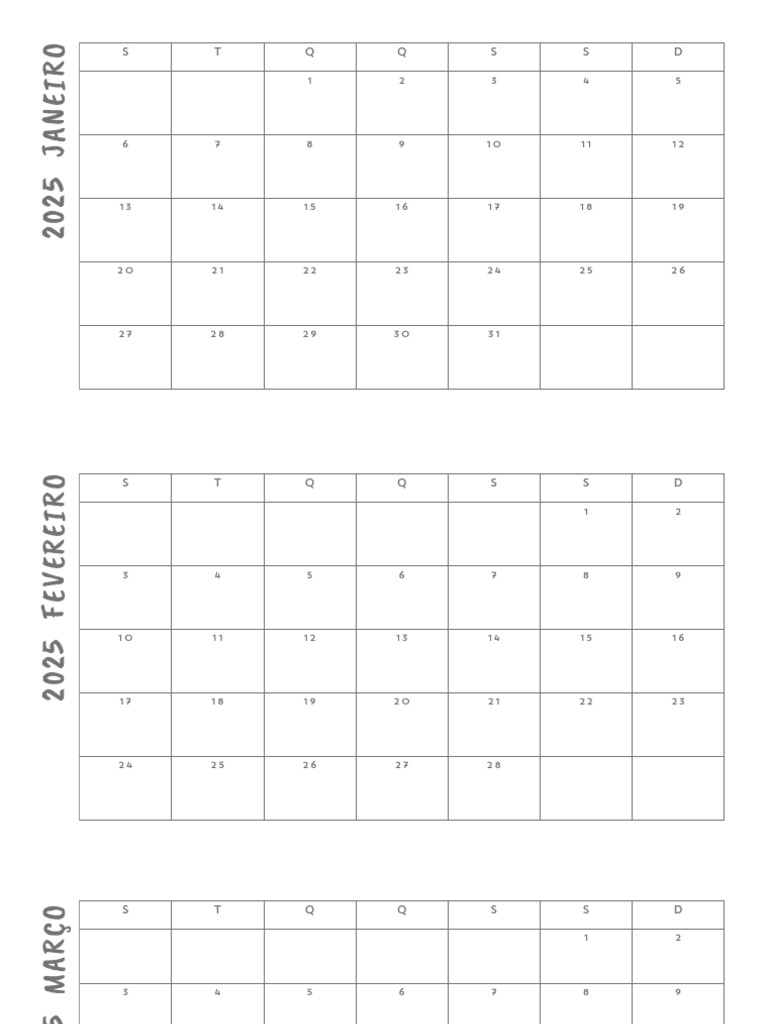 Calendário de Julho de 2025 | PDF