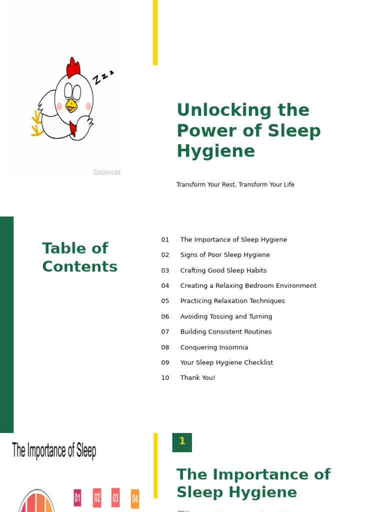 Mastering Sleep Hygiene for Better Health | PDF | Sleep | Relaxation ...