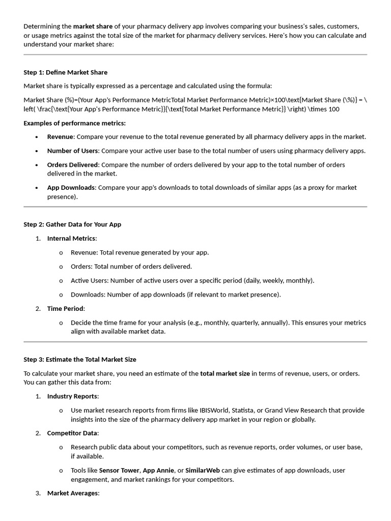 market share | PDF | Market Share | Market Segmentation