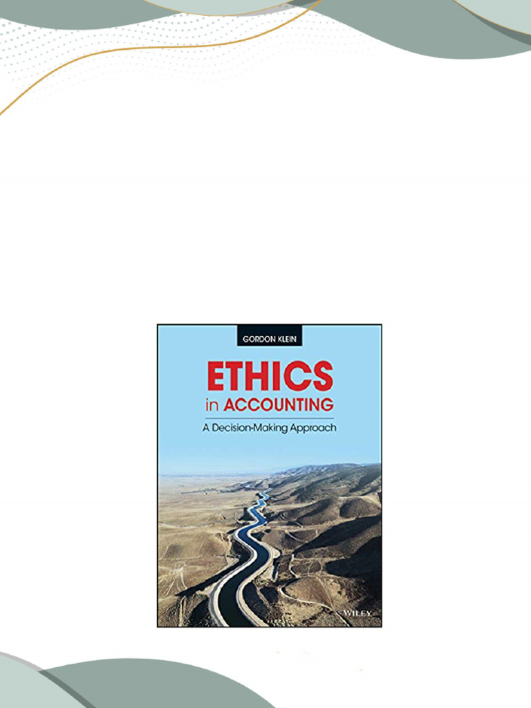 Get ebook pdf ethics in accounting a decision making approach free