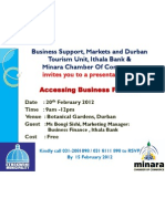 Accessing Business Finance Workshop Invite