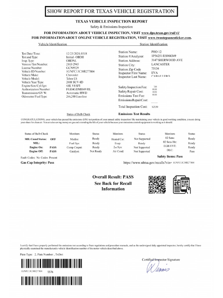 State Inspection | PDF