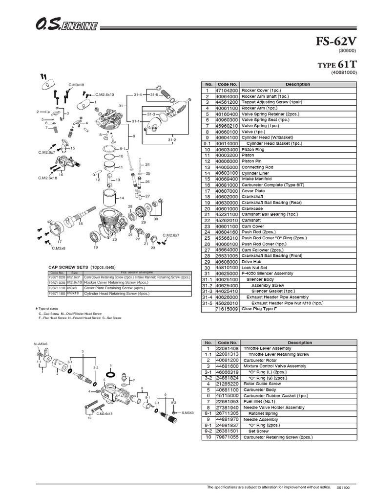 Os Engines FS-62V | PDF | Machines | Propulsion