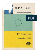 1er Congreso Del MPAIAC, Septiembre 1979