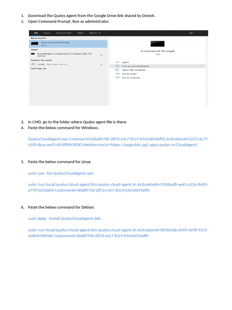 Installing Qualys Cloud Agent on Windows | PDF
