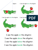 Alligator Preposition Actvitiy