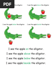 Alligator CVC Words (-At and -An)