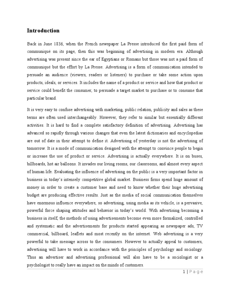 Impact of Advertising on Consumer Behavior | PDF | Consumer Behaviour ...