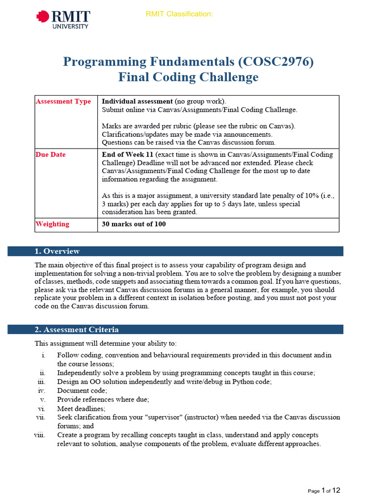 Python OOP Final Coding Challenge | PDF | Class (Computer Programming ...