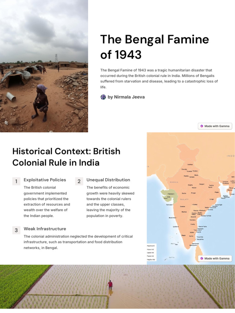 The bengal famine of 1943 pdf famine humanitarian aid