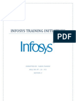 Infosys training initiatives