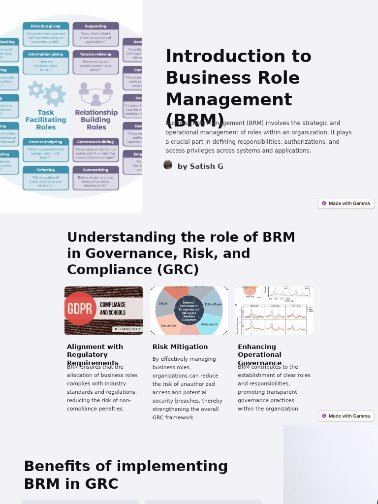 Business Role Management in GRC Explained | PDF | Regulatory Compliance ...