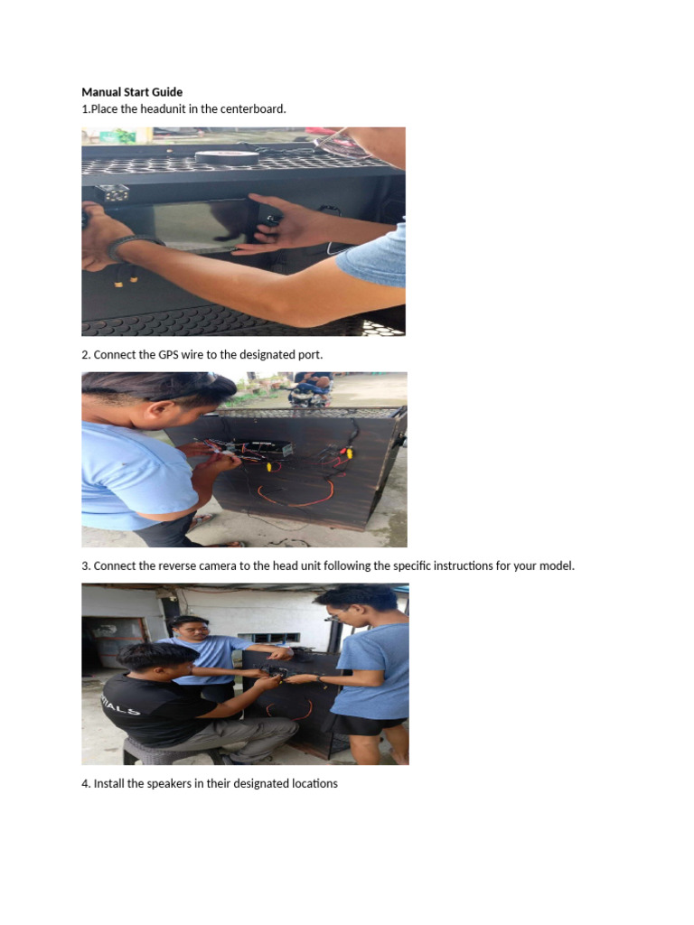 Car Head Unit Installation Guide | PDF