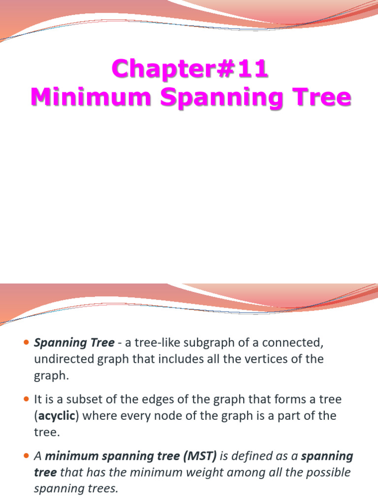 Minimum Spanning Tree Explained | PDF | Mathematical Relations | Algorithms