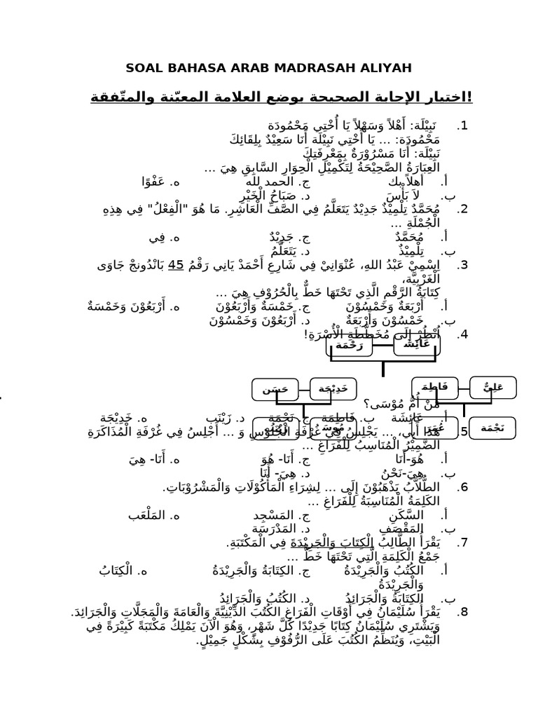 Soal Bahasa Arab | PDF