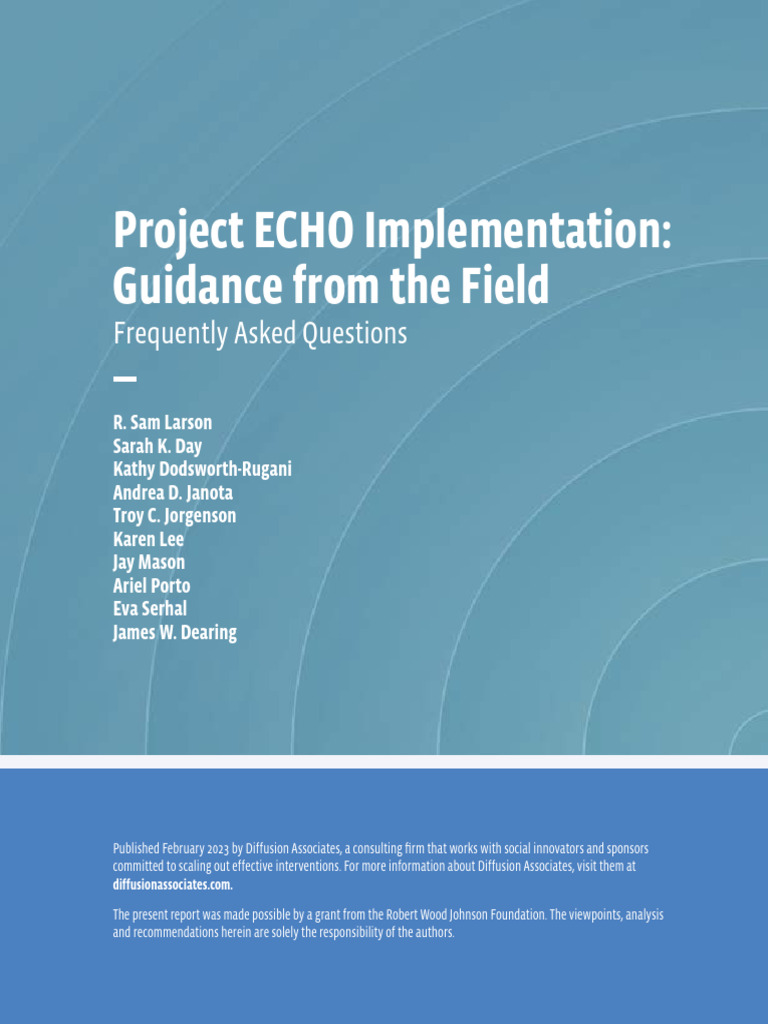 Project Echo Faq | PDF | Medicaid | Health Care