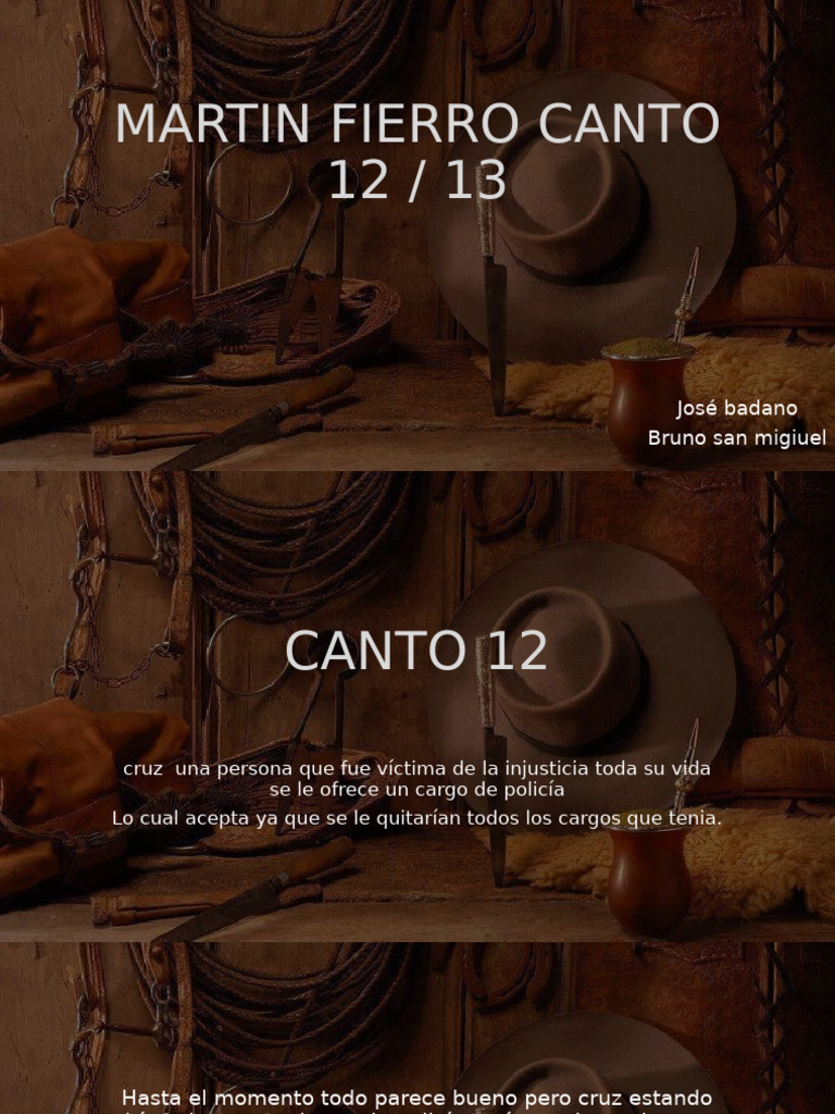 Martin Fierro Canto 12 Pdf