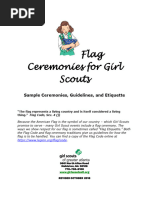 American Legion Color Guard Protocol | PDF | Tools | Military Technology