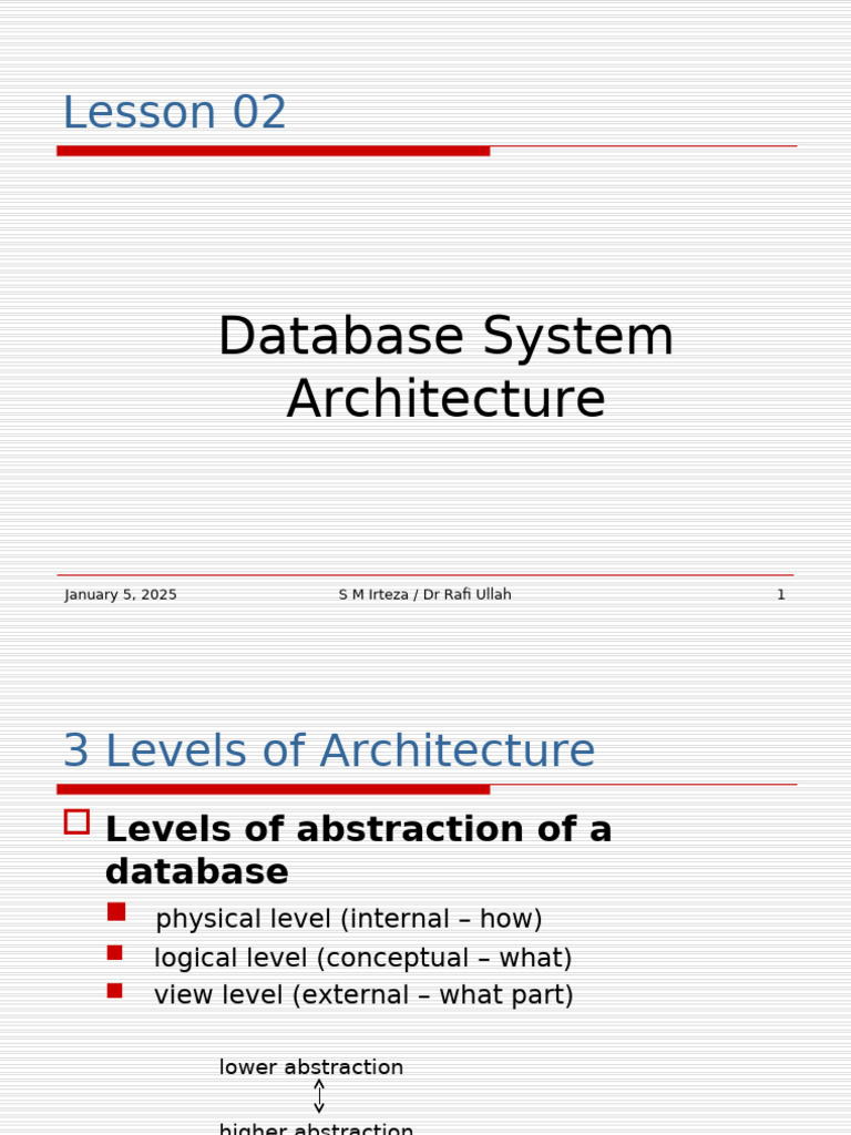 Lesson02 Database System Architecture-Update | PDF | Databases ...
