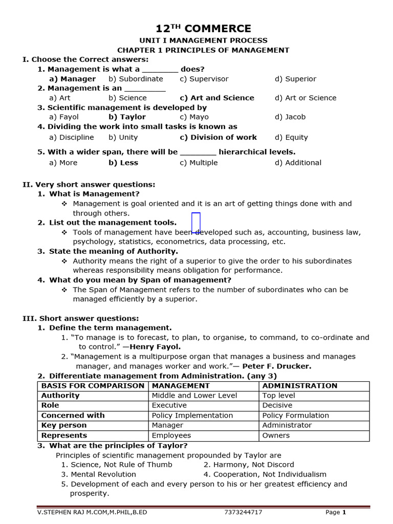 Principles and Functions of Management | PDF | Securities (Finance ...