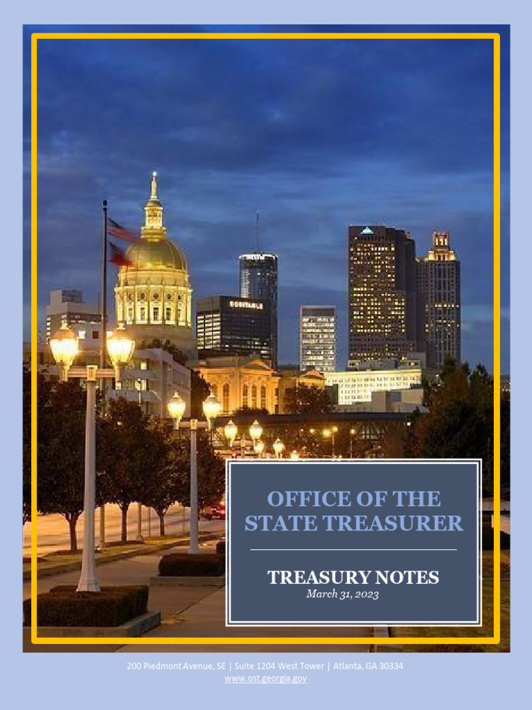 Georgia State Treasurer Treasury Notes | PDF | Banks | Credit Risk