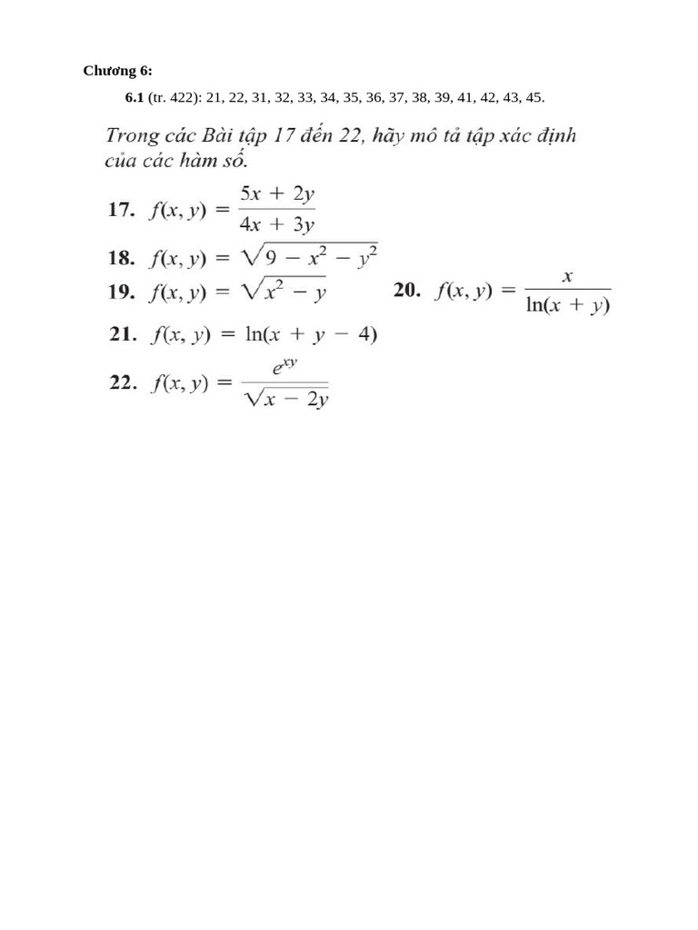 BT Chương 6 | PDF