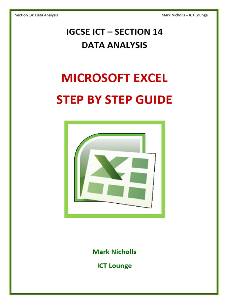 For Data Analysis Microsoft Excel Step-By-step | PDF | Spreadsheet ...