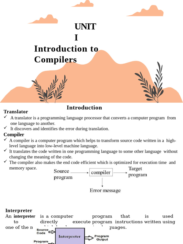 Introduction to Compilers Overview | PDF | Compiler | Parsing