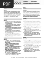 Focus 3 Answer Key Overview | PDF | Daylight Saving Time
