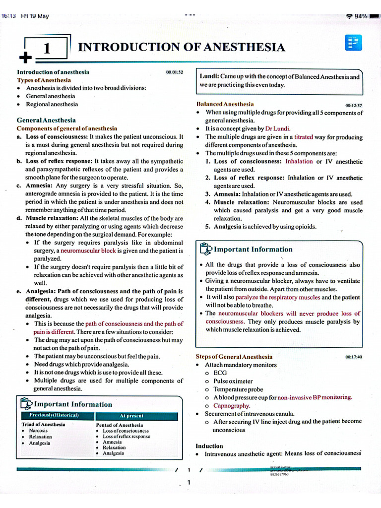 Anaesthesia @prepladdereliteofficial | PDF