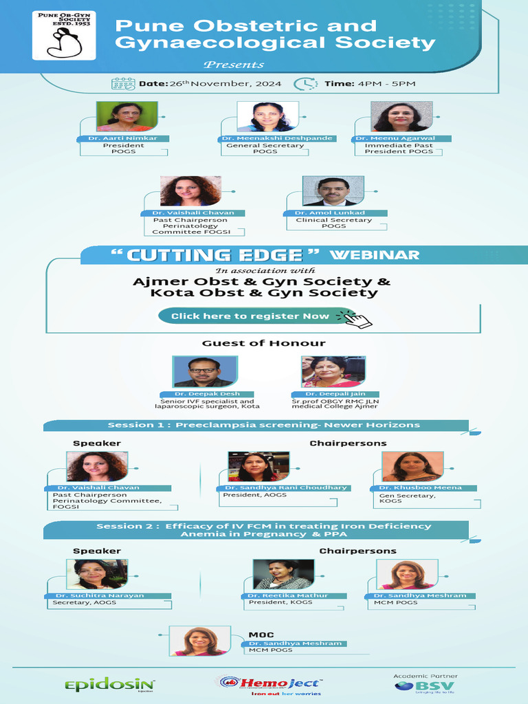 POGS Conference: Anemia & Preeclampsia Insights | PDF