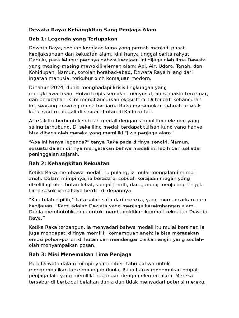 Kebangkitan Dewata Raya dan Alam | PDF