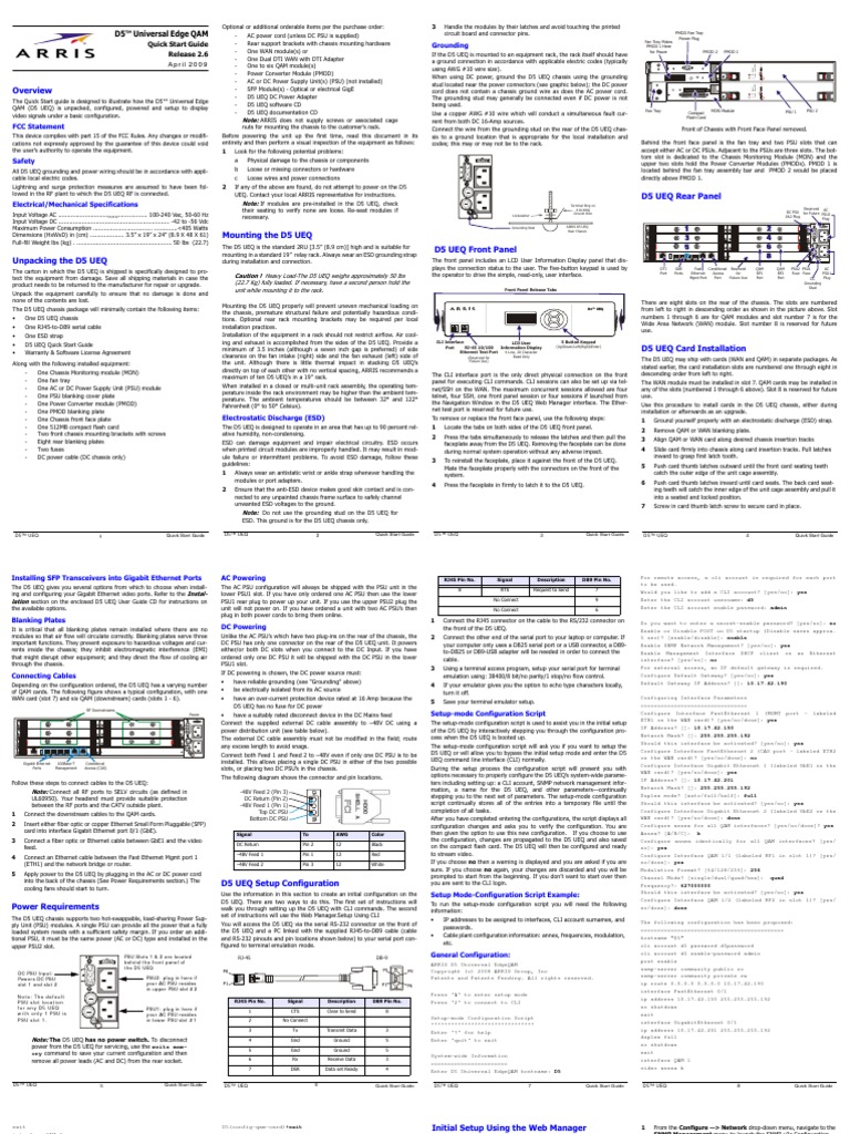 D5 Quick Start 2 6 Standard | PDF | Power Supply | Electrical Connector