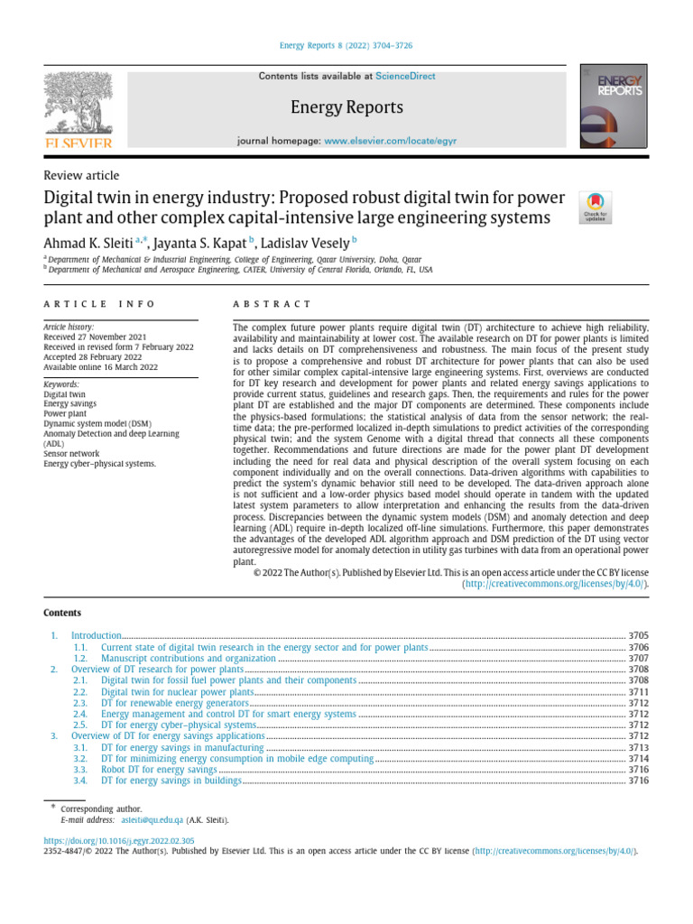 Robust Digital Twin for Power Plants | PDF | Cogeneration | Power Station
