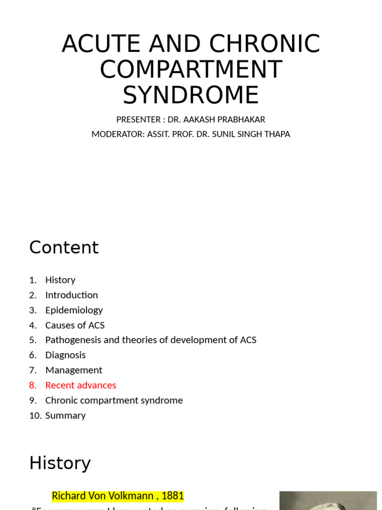 Compartment Syndrome Overview and Testing | PDF | Ischemia | Clinical ...