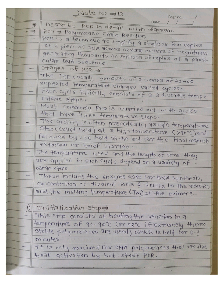 PCR (Polymerase Chain Reaction) | PDF