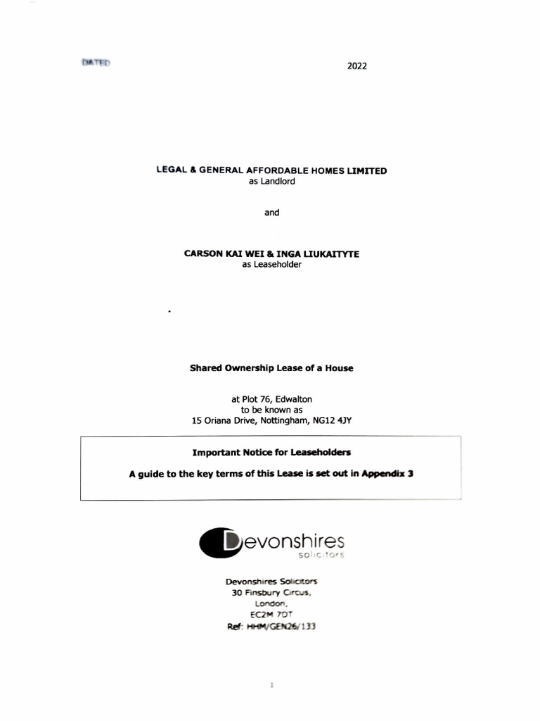3.1 | PDF | Leasehold Estate | Property Law