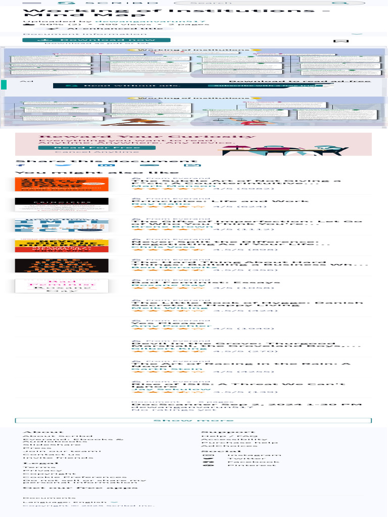 Working of Institutions - Mind Map PDF | PDF | Government | Separation ...