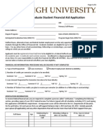 2012-13 Graduate Financial Aid Application