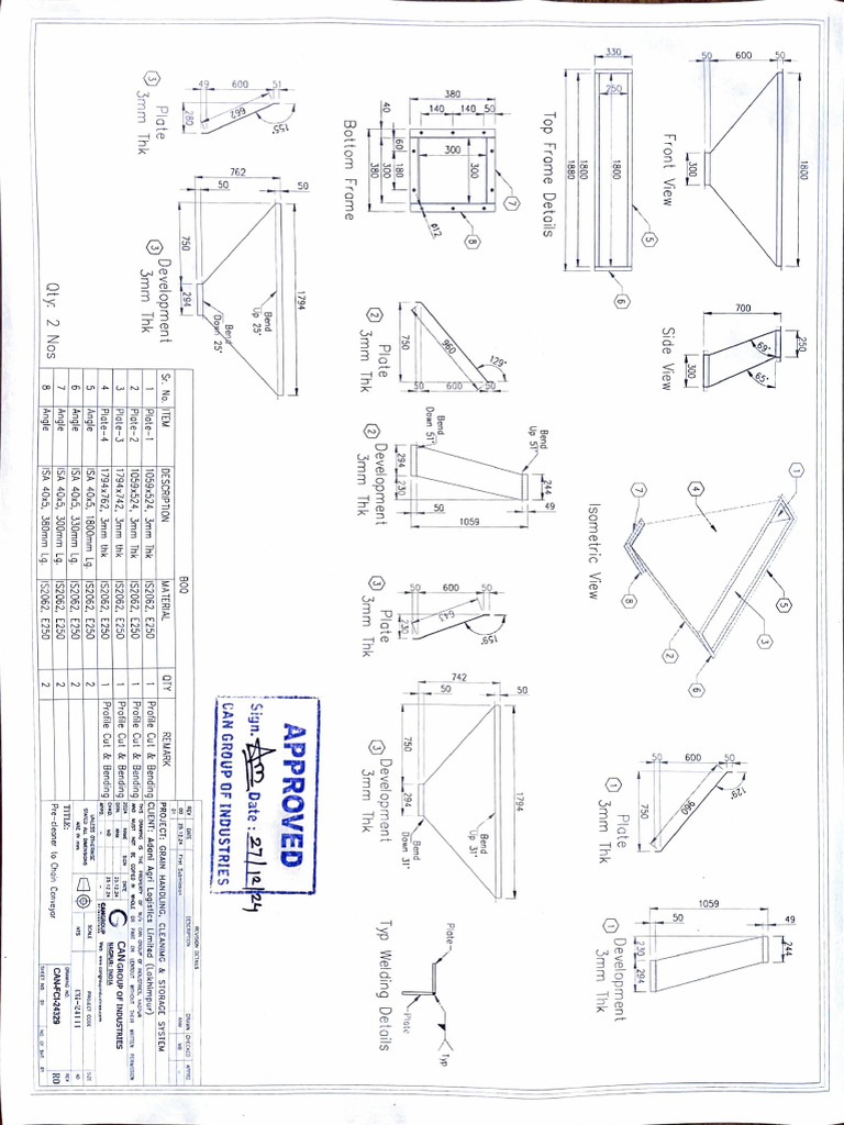 CAN-FCI24329 Preclenaer To Chain Conveyor Chutes | PDF