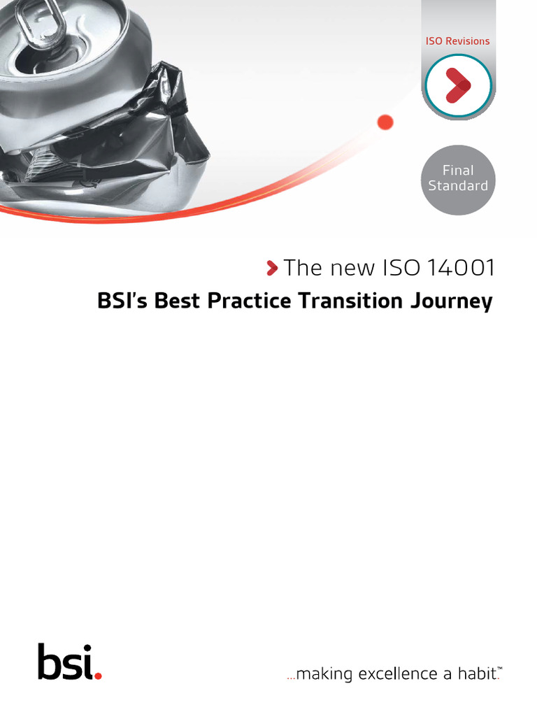 ISO 14001 Transition Journey Sept 2015 | PDF | International ...