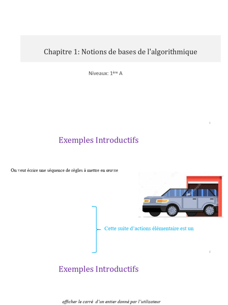 Introduction à l'algorithmique pour débutants | PDF | Langage de ...