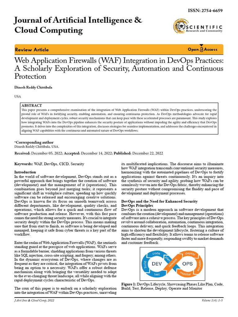 Journal of Artificial Intelligence & Cloud Computing | PDF | Computer ...