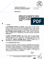 Contrato entre a UFPR e o banco Santander