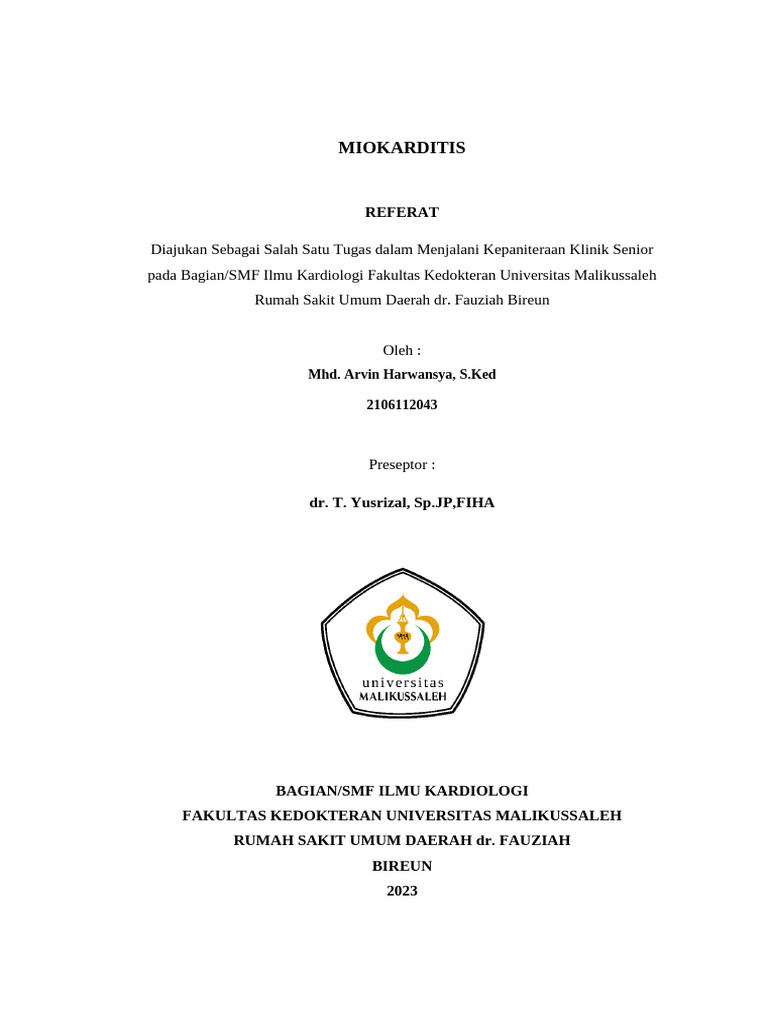 Referat miokarditis aping pdf