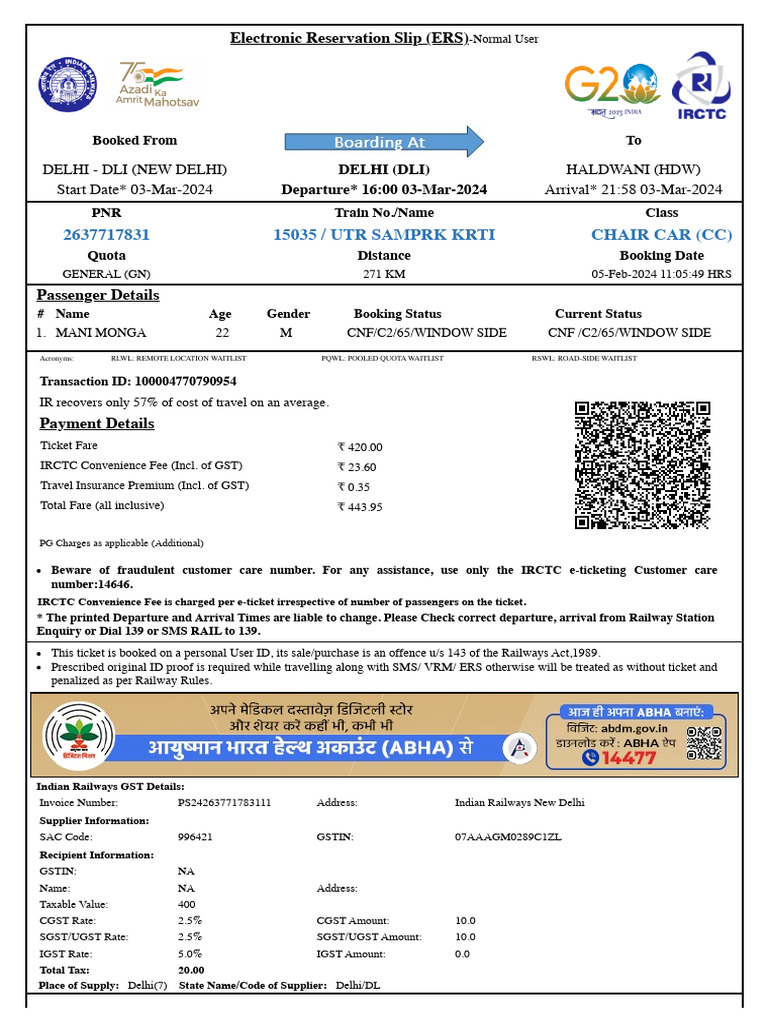 Return Ticket | PDF | Identity Document | Payments