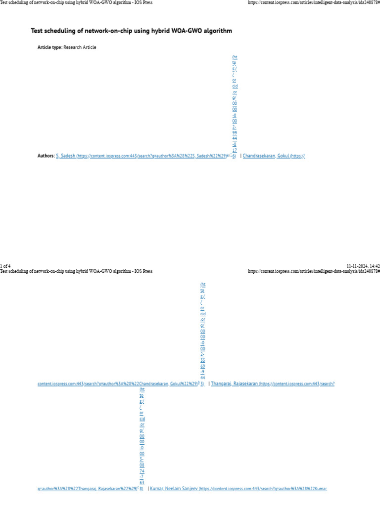 Hybrid WOA-GWO Algorithm for NoC Scheduling | PDF | System On A Chip ...