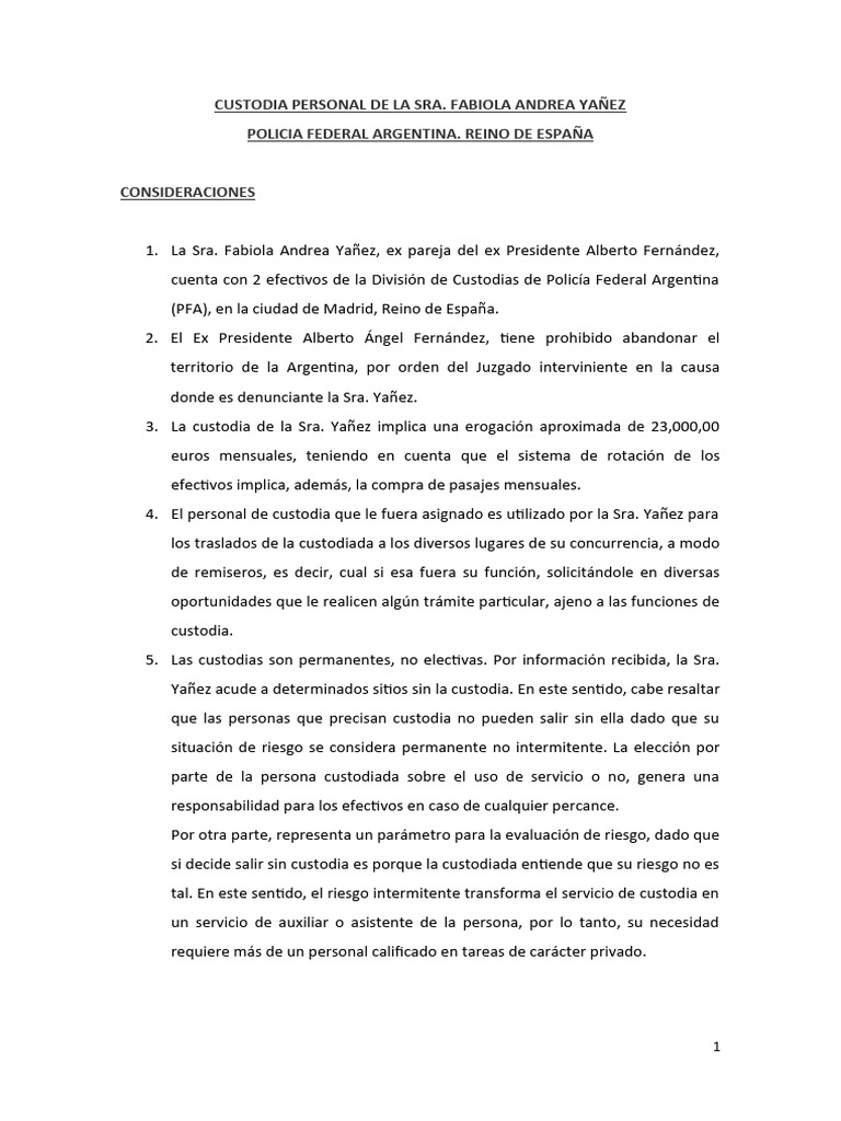 Custodia Fabiola1 | PDF | Gobierno