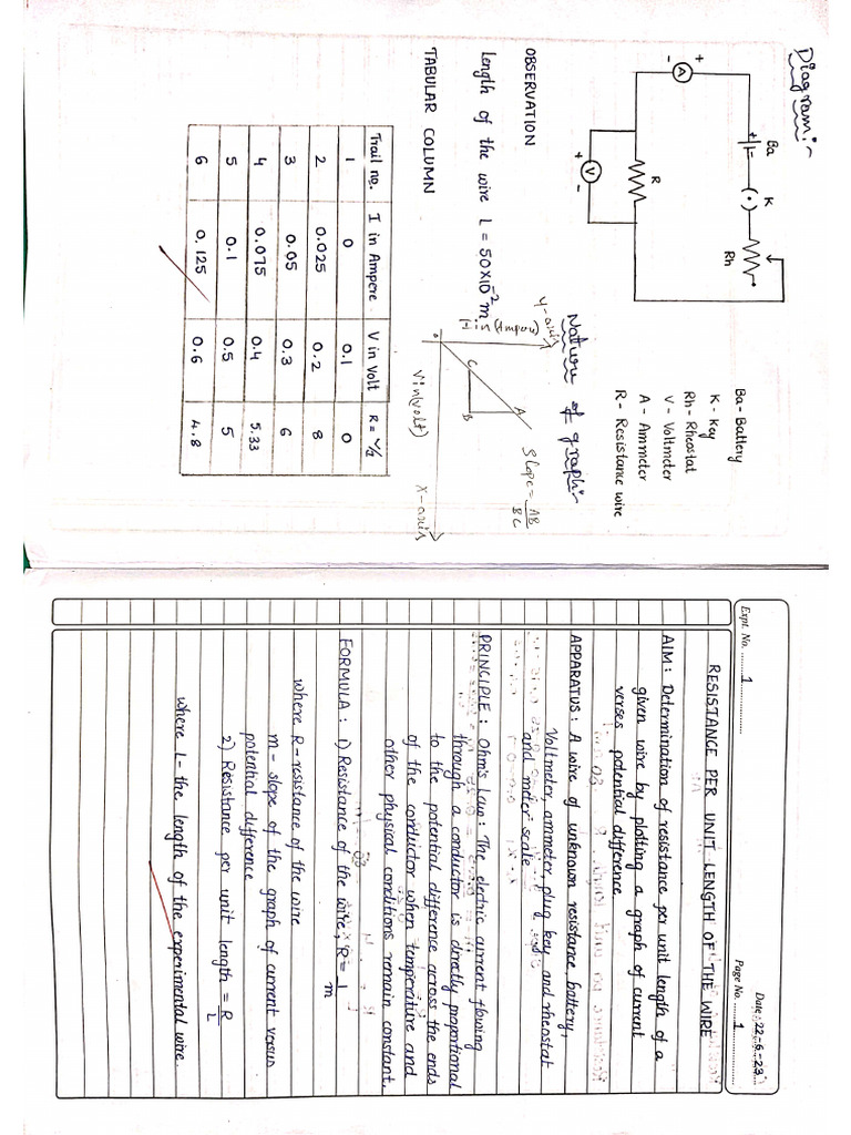 Cbse Physics Record | PDF
